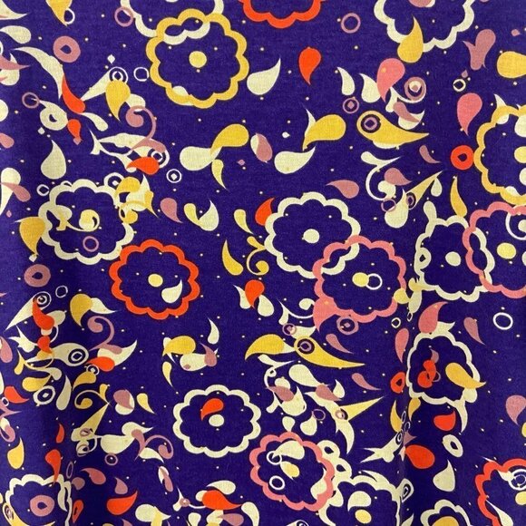 Lularoe Irma Purple Print Tunic Tee Shirt XXS - Picture 5 of 6